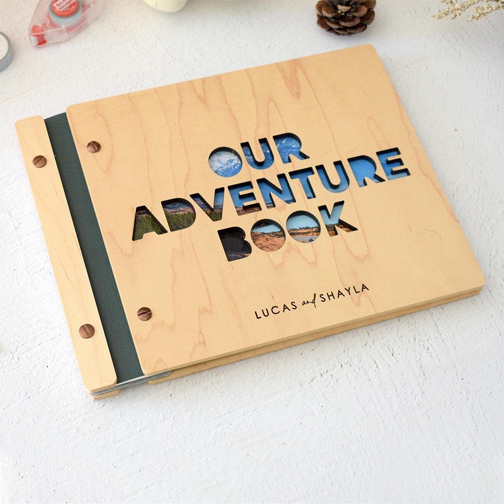 Personalized Our Adventure Book Scrapbook Couples Travel Album Anniversary Gift Valentines Gift Christmas Gift
