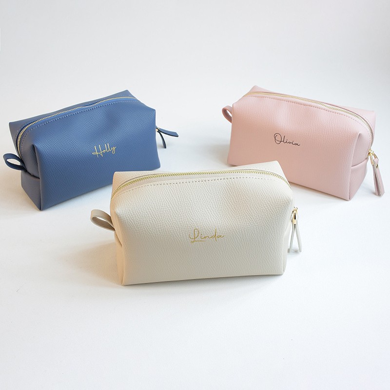 Personalized Bag for Bridesmaid Squad Clutch Makeup Bag Bridesmaid Gifts Bridal Party Gift