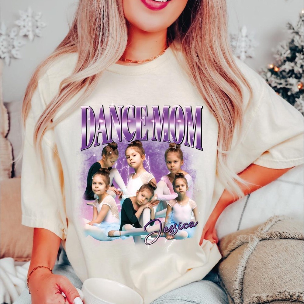 Personalized Dance Mom Photo Shirt Mom Cheer Occasion T-Shirt Mothers Day Gifts