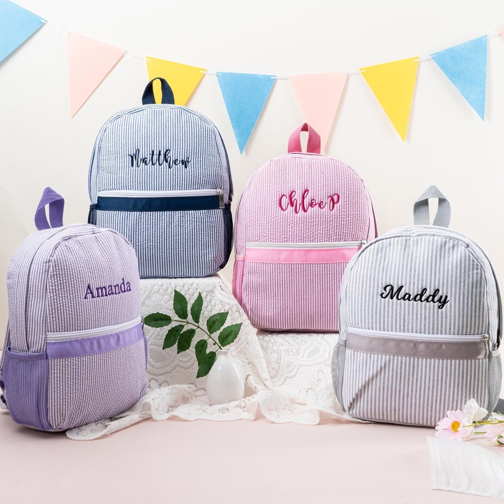 Personalized Kid Backpack School Bag with Embroidered Name Back to School Gift