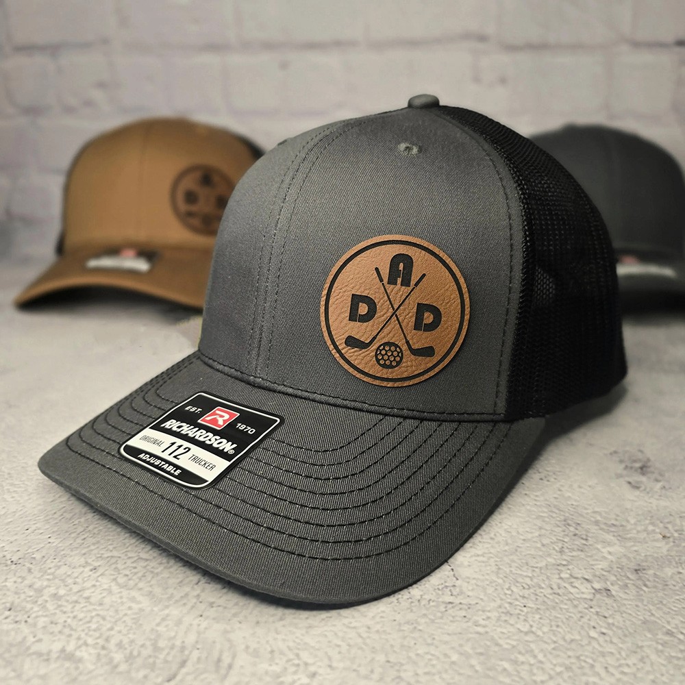 Personalized Golfing Dad Patch Hat New Dad Trucker Hat Cool Pop Gift Fathers Day Gift