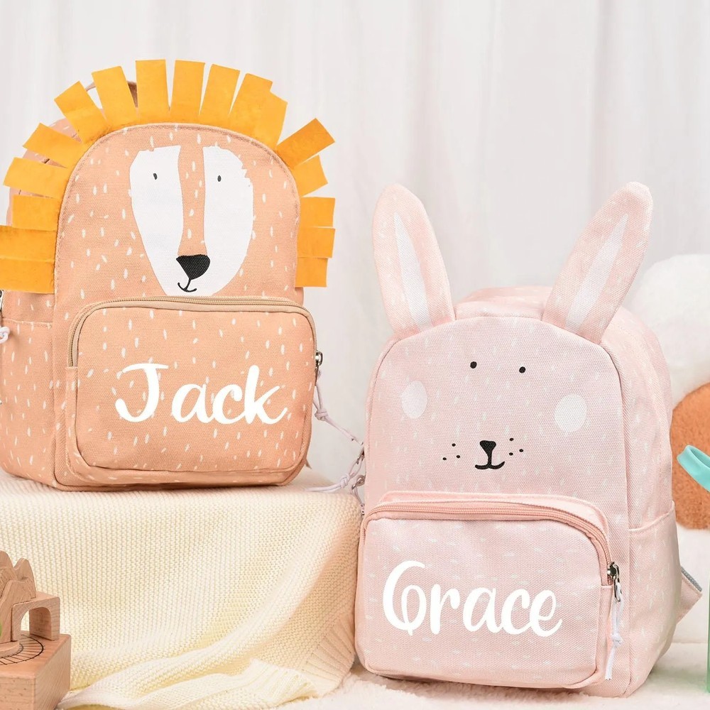 Personalized Kid Backpack Bag with Name Toddler Kindergarten Backpack Birthday Gift Back to School