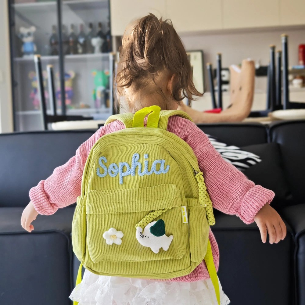 Personalized Kid Backpack School Bag with Embroidered Name Toddler Preschool Backpack Back to School Gift
