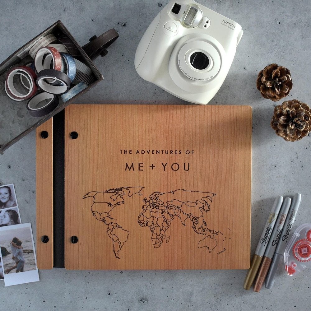 Personalized Our Adventure Book Scrapbook Couples Travel Album Anniversary Gift Valentines Gift Christmas Gift