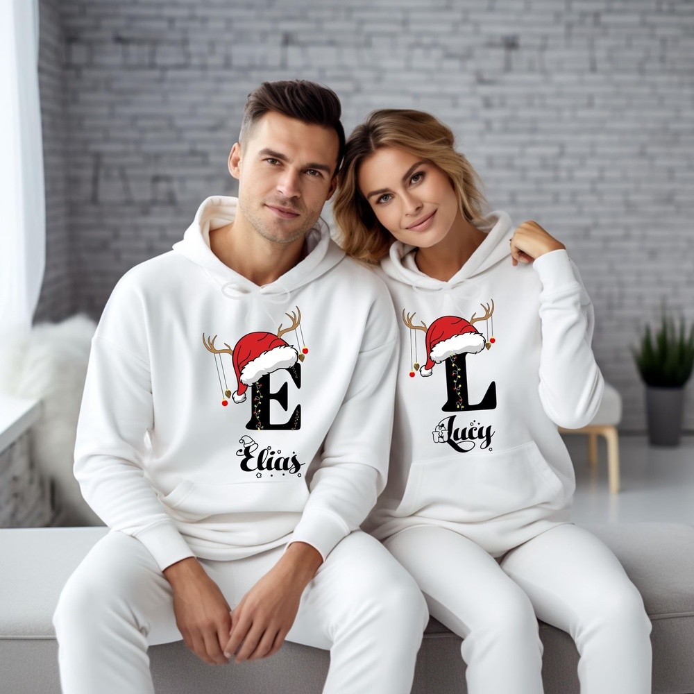 Personalized Matching Family Christmas Shirts Xmas Party Outfits