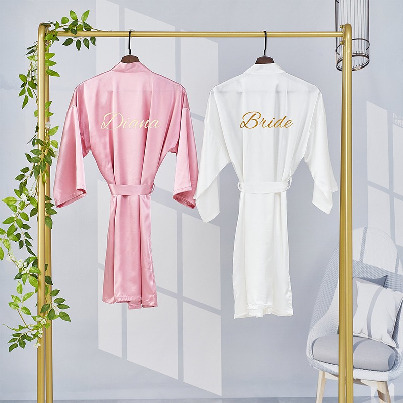 Personalized Silk Bridesmaid Wedding Robes Bridal Robe Bridal Party Gift
