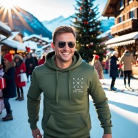 Personalized Papa Hoodie with Kids Name and Birth Year Dad's Unique Sweatshirt Father's Day Gift