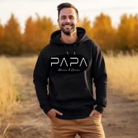 Personalized PAPA Hoodie with Kids Names Dada Sweatshirt Cool Dad Sweatshirt Father's Day Gift