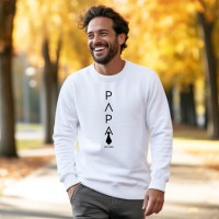 Personalized Papa Sweatshirt With Birth Year Expecting Dad Announcement Hoodie Cool Dad Sweatshirt Father's Day Gift