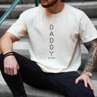 Personalized Daddy Shirt With Birth Year Expecting Dad Announcement Hoodie Cool Dad Sweatshirt Father's Day Gift