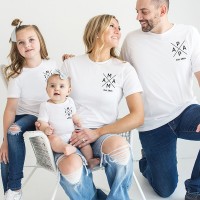 Custom Mama Papa and Baby Matching Shirts Matching Shirt Baby Shower Shirts for New Mom and Dad