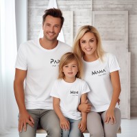 Custom Mama Papa and Baby Matching Shirts Matching Shirt Baby Shower Shirts for New Mom and Dad