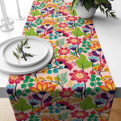 Floral Table Runner Flowers Print Table Runner Floral Rose Table Decoration Family Party Decor