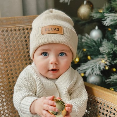 Custom Name Newborn Beanie For Toddler Hat Family Birthday Return Gifts for Kids