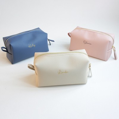 Personalized Bag for Bridesmaid Squad Clutch Makeup Bag Bridesmaid Gifts Bridal Party Gift
