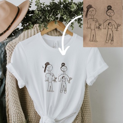 Personalized Kids Hand Drawing Mama Shirt Mothers Day Outfit Sweatshirt Mothers Day Gifts