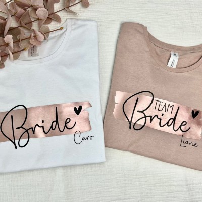 Personalized Bride Team Sweatshirt Bridal Shower Gift Wedding Gift for Bride Bridesmaids