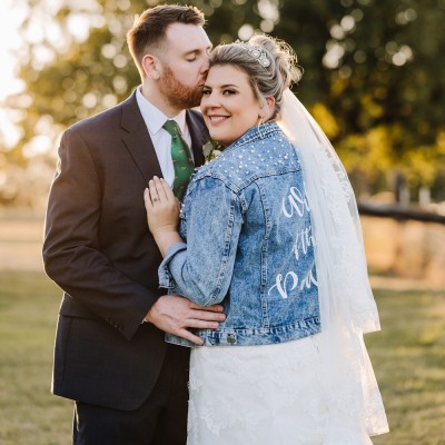 Personalized Embroidered Bride Denim Jacket Future Mrs Jean Jacket Wedding Gift