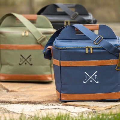 Personalized Groomsmen Cooler Backpack Wedding Insulated Cooler Beer Bag with Embroidered Initial Groomsmen Gift Bachelor Party Gift