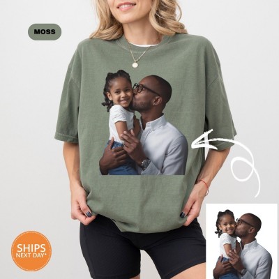 Personalized Family Photo Shirt Birthday Photo T-Shirt Make Your Own Shirt Mothers Day Gifts