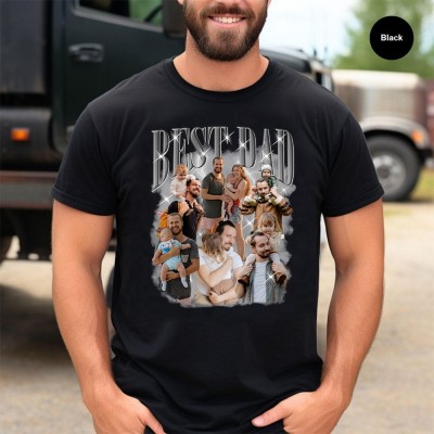 Personalized Best Dad Shirt Bootleg Rap Tee Boomer Shirt Retro Gift For Boyfriend Fathers Day Gifts