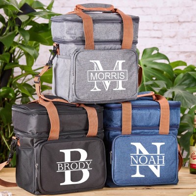 Personalized Groomsmen Cooler Backpack Wedding Beach Picnic Insulated Cooler Beer Bag Groomsmen Gift Bachelor Party Gift