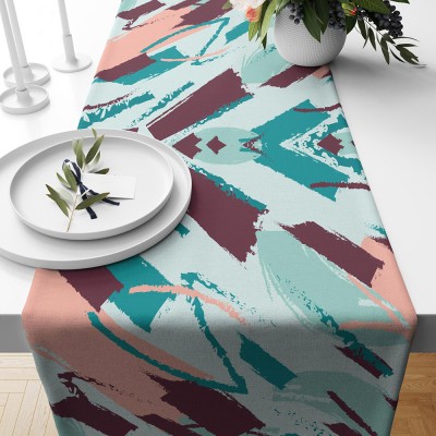 Modern Painting Art Abstract Table Runner Colorful Boho Table Runners Abstract Arts Table Decoration Dining Party Decor