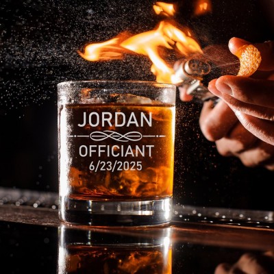 Personalized Best Man 11oz Whiskey Glass Engraved Old Fashion Wedding Shot Glasses Groomsmen Gift Idea
