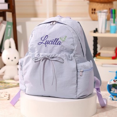 Personalized Kid Backpack Bag with Embroidered Name Children Trip Backpack Back to School Gift