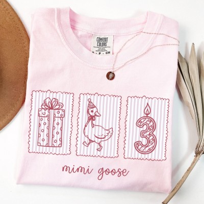 Personalized Silly Goose Shirt, Family Matching Shirts, Funny Goose Party Outfit Gift For Mom