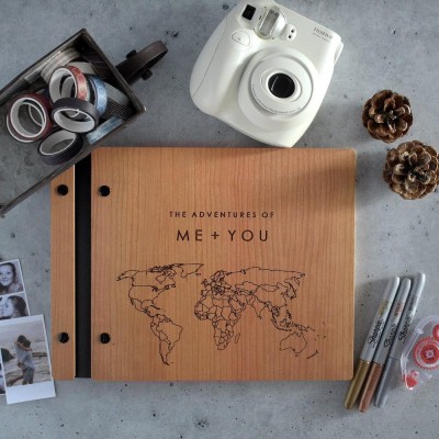 Personalized Our Adventure Book Scrapbook Couples Travel Album Anniversary Gift Valentines Gift Christmas Gift