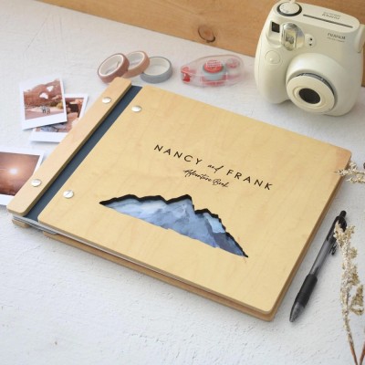 Personalized Our Adventure Book Scrapbook Couples Travel Album Anniversary Gift Valentines Gift Christmas Gift