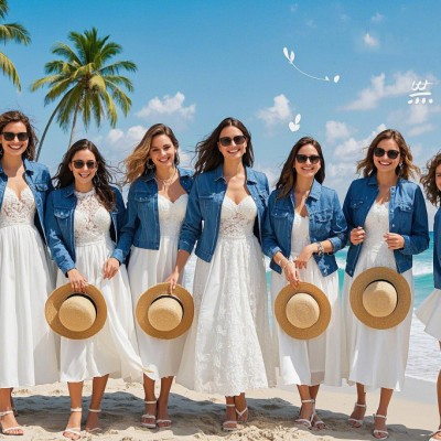 Personalized Wedding Bridal Party Jean Jacket with Name Bridesmaid Jacket